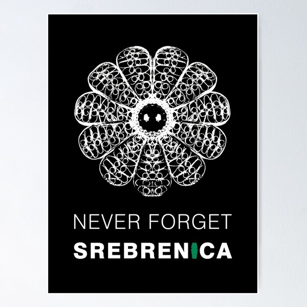 Srebrenica Flower, The Flower of Srebrenica, Srebrenica Genocide, high quality Srebrenica Art, Srebrenica Decor, Srebrenica Canvas Art, Bosnia Canvas