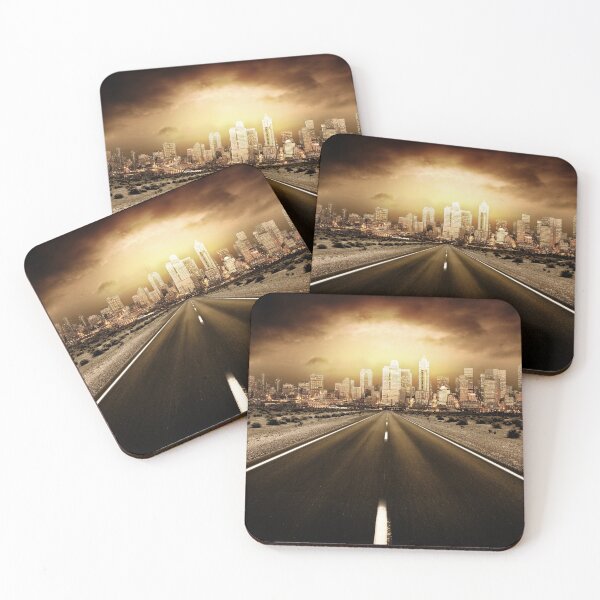 Item preview, Road heading into city designed and sold by TravelDrone.