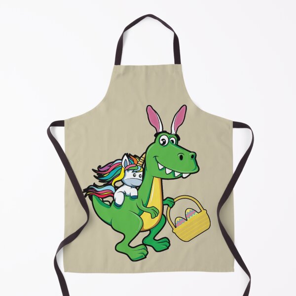 Item preview, Easter Saurus Dinosaur With Bunny Ears Holding Easter Eggs Basket And Unicorn Riding designed and sold by brooklyntowner.