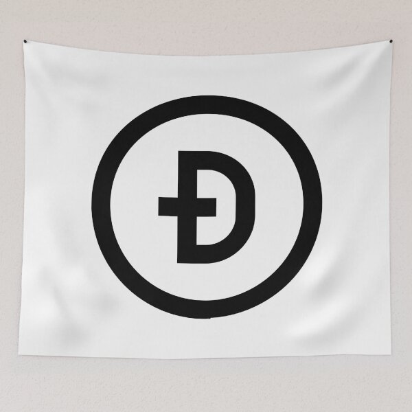 Item preview, Black Dogecoin Logo designed and sold by AeroAstro.