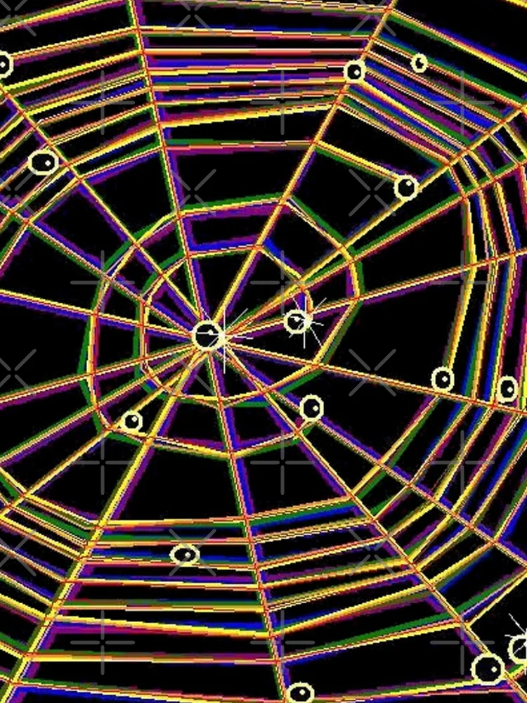 Thumbnail 4 of 4, iPhone Case, Colorful Cobweb designed and sold by Riccivela.