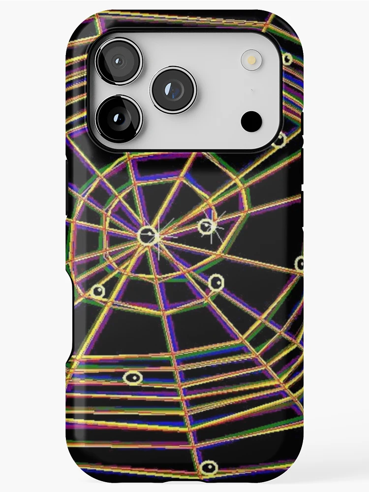 Thumbnail 1 of 4, iPhone Case, Colorful Cobweb designed and sold by Riccivela.