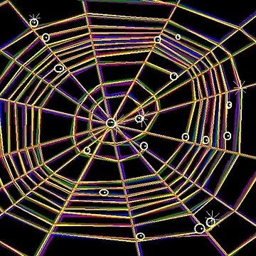Artwork thumbnail, Colorful Cobweb by Riccivela