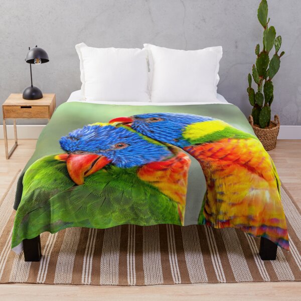 Item preview, Rainbow Lorikeets preening, Australian Birds, Beautiful Colorful Birds, Bright and Colorful, birds with personality and style designed and sold by Orianah.