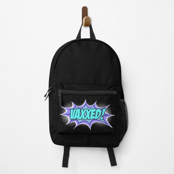 Item preview, VAXXED! in comic book call-out (turquoise, blue, purple, white) designed and sold by Ofeefee.