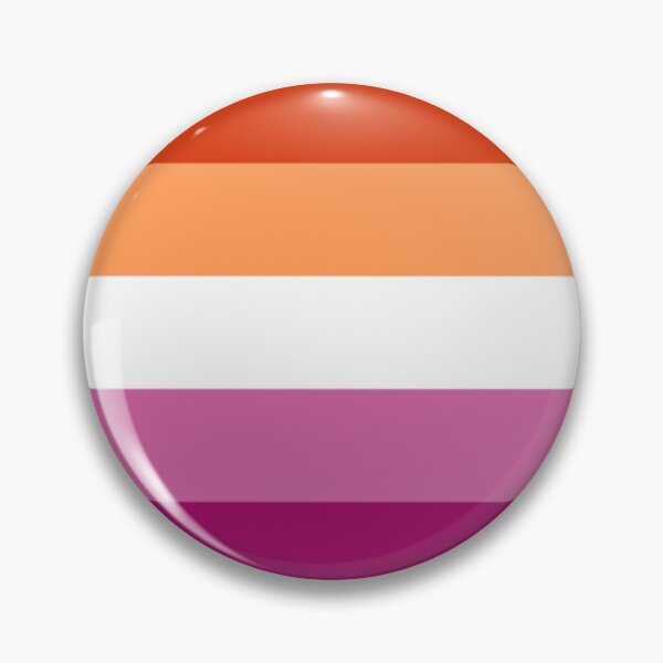 Lesbian Pride Flag Pin For Sale By Calchamomile Redbubble 5890