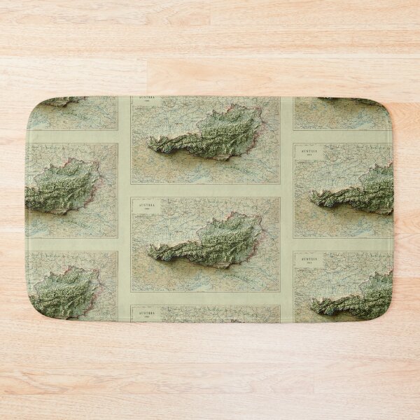 Item preview, 1919 Austria Relief Map 3D digitally-rendered designed and sold by ThinkAboutMaps.