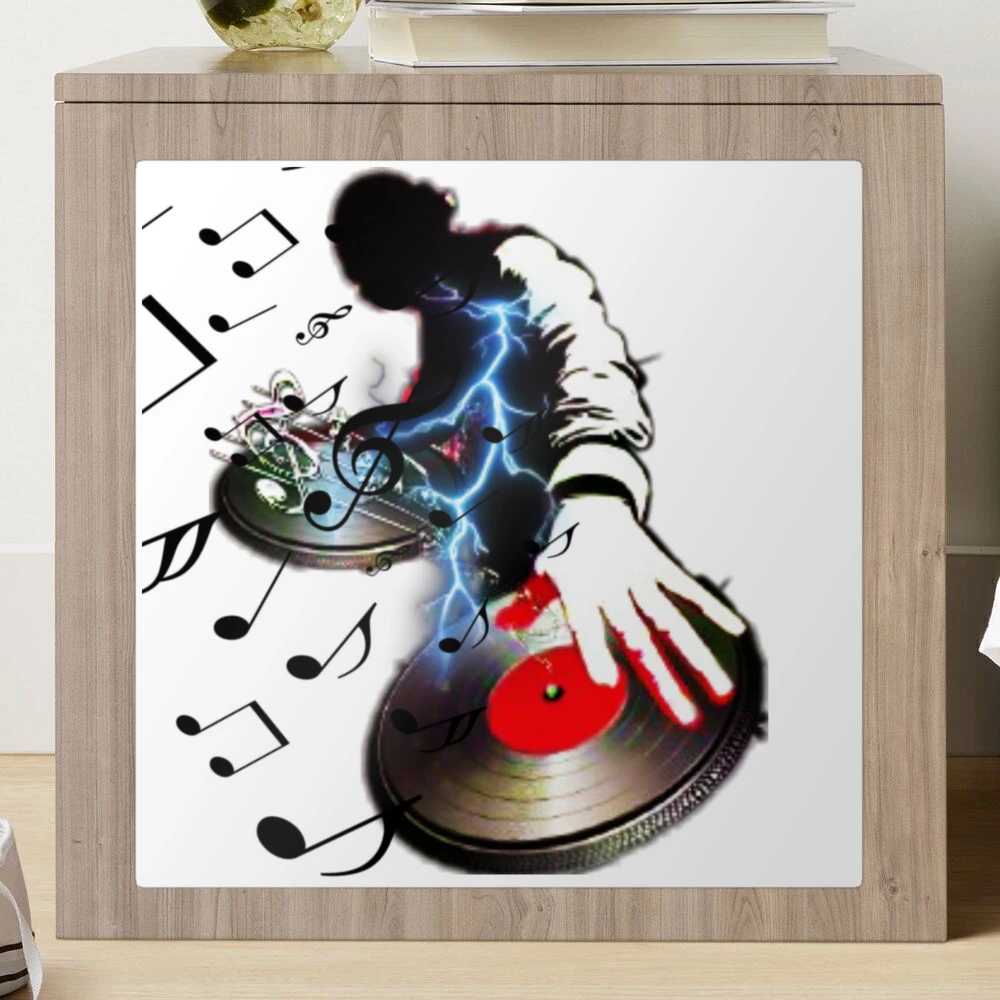 DJ Wall Art Music Sticker - Vinyl Decoration Decal 68 x 71