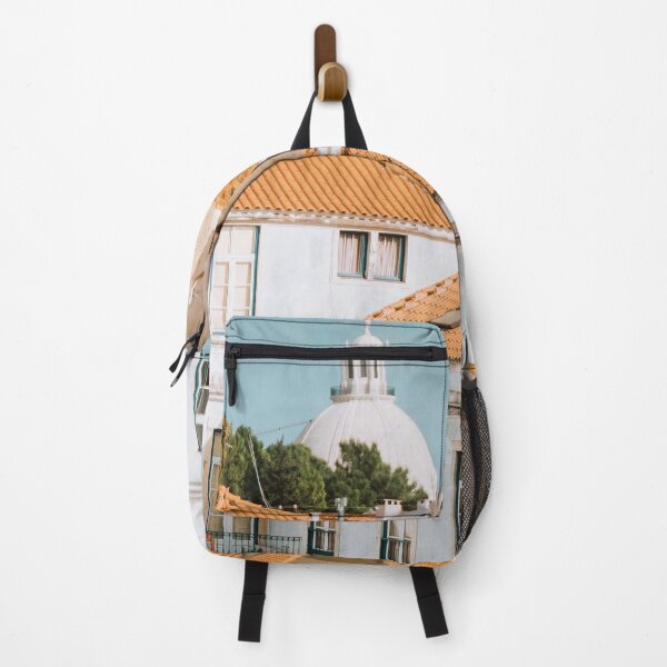 Item preview, Colorful red and white citycape of Lisbon designed and sold by TravelDrone.