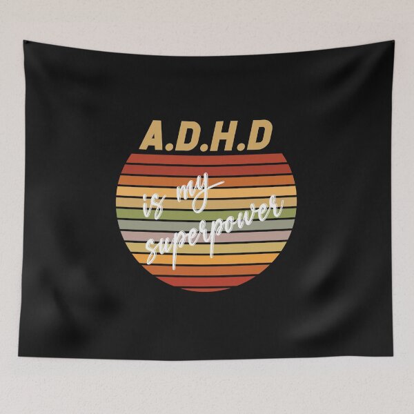 Aperçu de l'œuvre adhd is my superpower créée et vendue par manardesign.