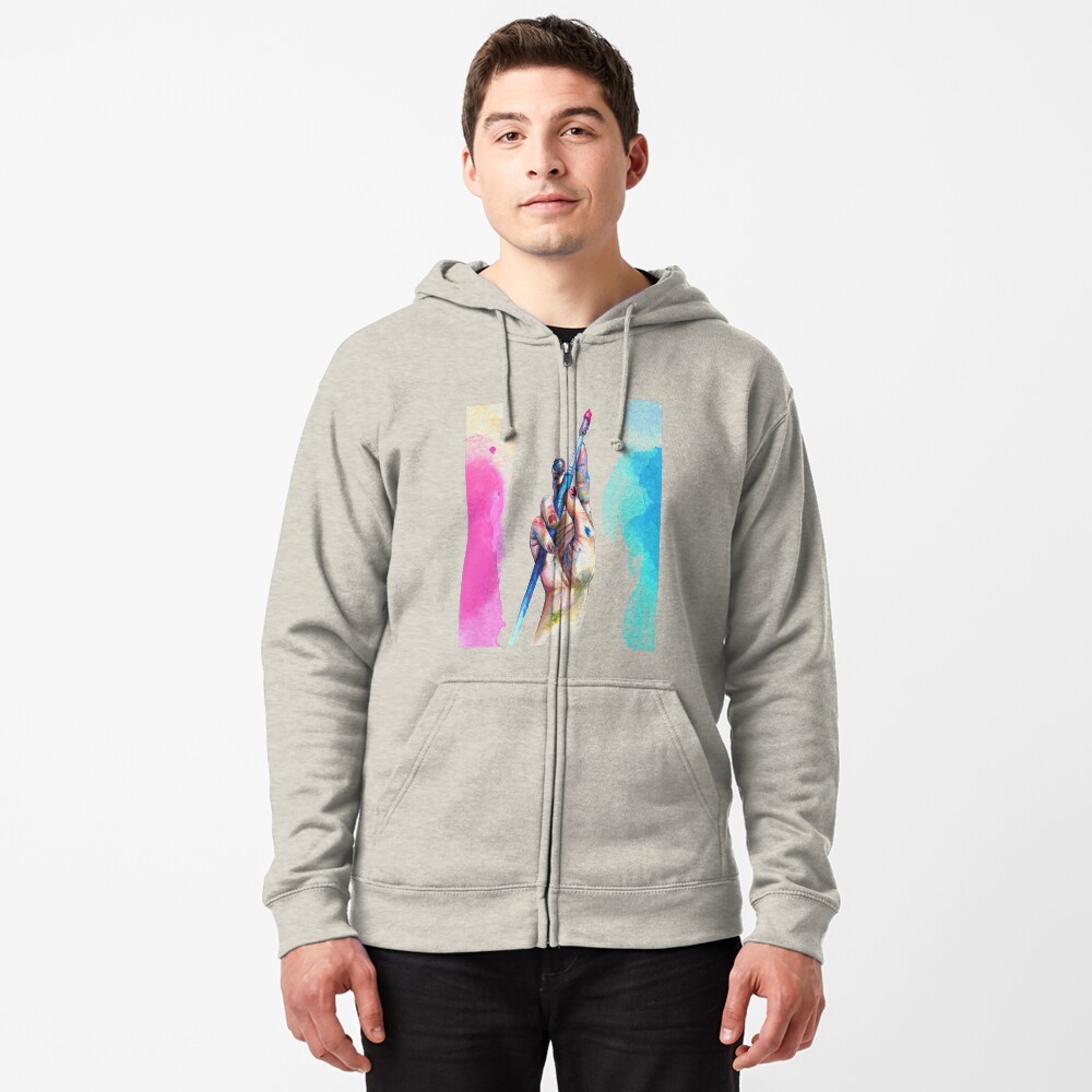 Painter's Hand Zipped Hoodie