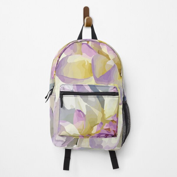 Item preview, White Dahlia with Yellow and Pink HIghlights designed and sold by Loving Nature Gifts.