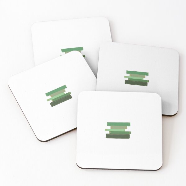 Item preview, green books designed and sold by DaisySquared.