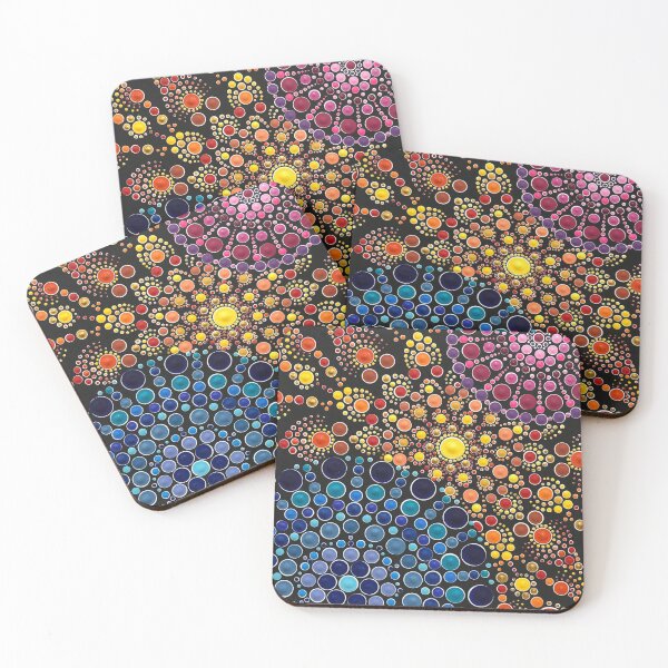 Item preview, Earth Sun and Mars Dot Mandalas designed and sold by DotLovingSue.
