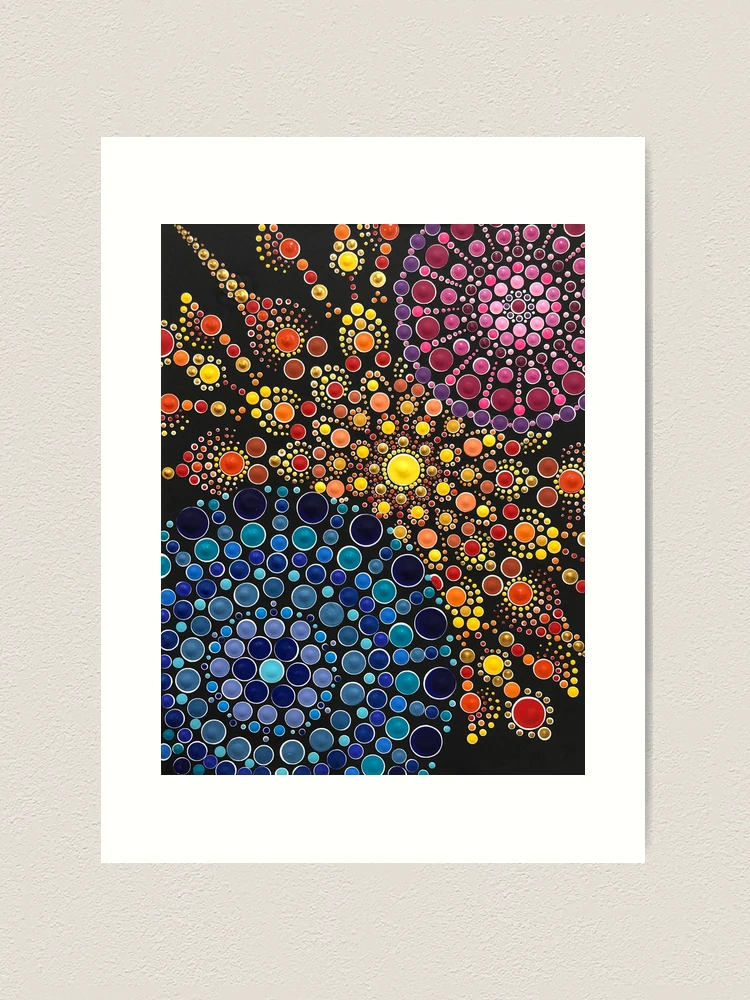 Swirling Dervish Dot Mandala Painting Original Artwork by Suz high quality