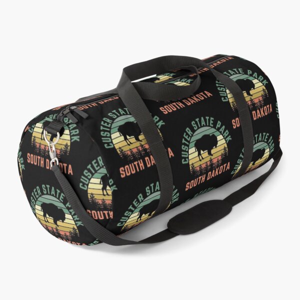Item preview, Custer State Park South Dakota Buffalo Retro Sunset Black Hills Forest Sticker Shirt designed and sold by Pittsburgh 412 Steel City Yinzers.