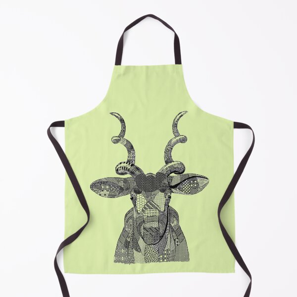Item preview, Addax Antelope Doodle on Green designed and sold by Kay Patterson.