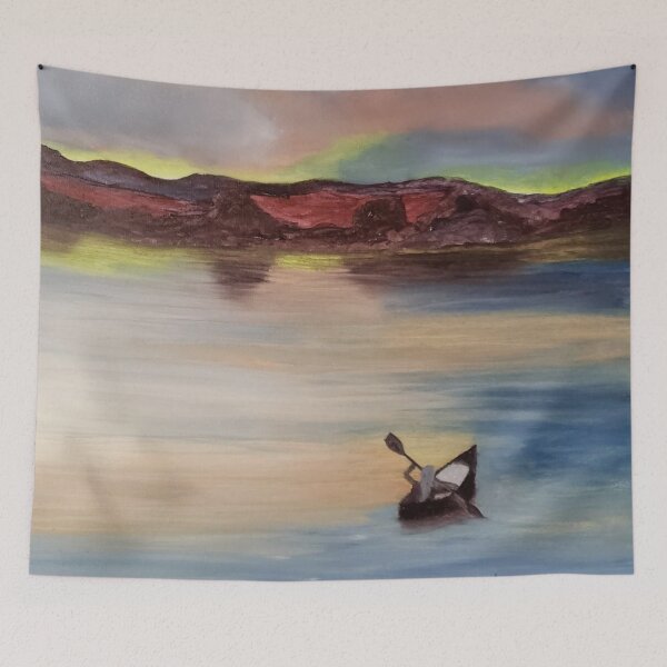Item preview, Calm waters oil painting by Tabitha Kremesec designed and sold by Tabitha Kremesec.