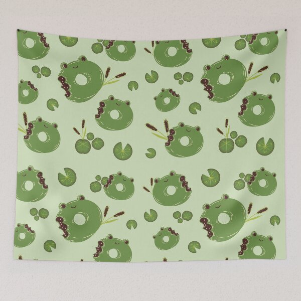 Item preview, Froggy donuts and lily pads  designed and sold by MarineTreasury.