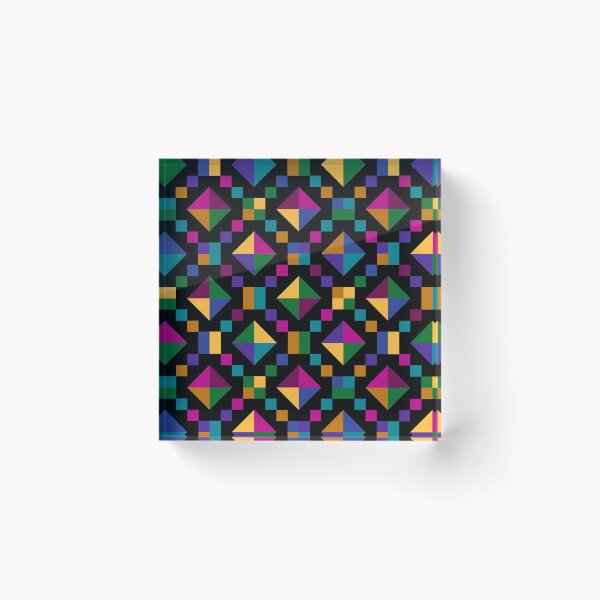 Item preview, Geometric Jewel Tone Pattern designed and sold by ChangingLight.