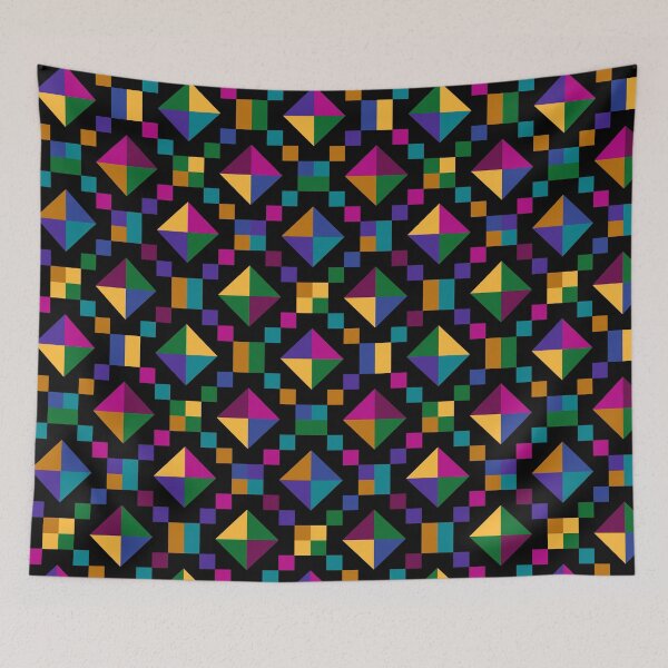 Item preview, Geometric Jewel Tone Pattern designed and sold by ChangingLight.