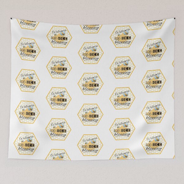 Item preview, Welcome Bae-BEE Blessing! (On White incl. Maternity & Baby Wear) designed and sold by PawsitiveMum.