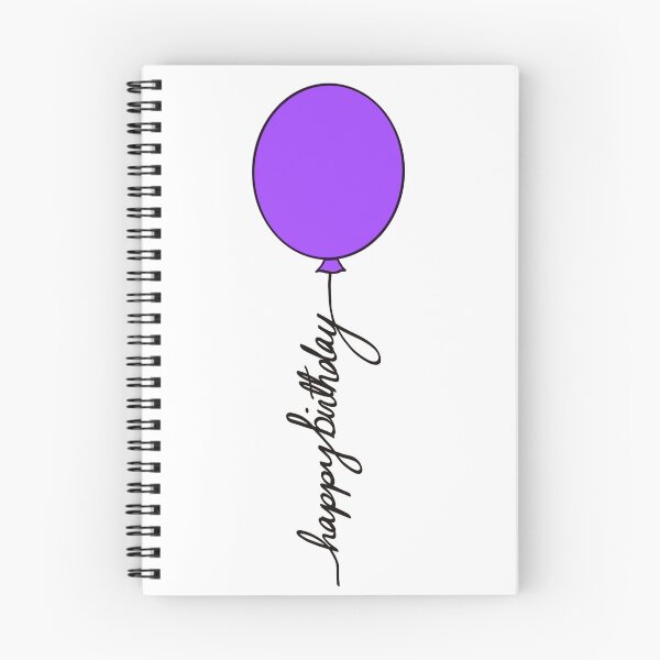 Item preview, Purple Happy Birthday Balloon designed and sold by Abby Dooley.