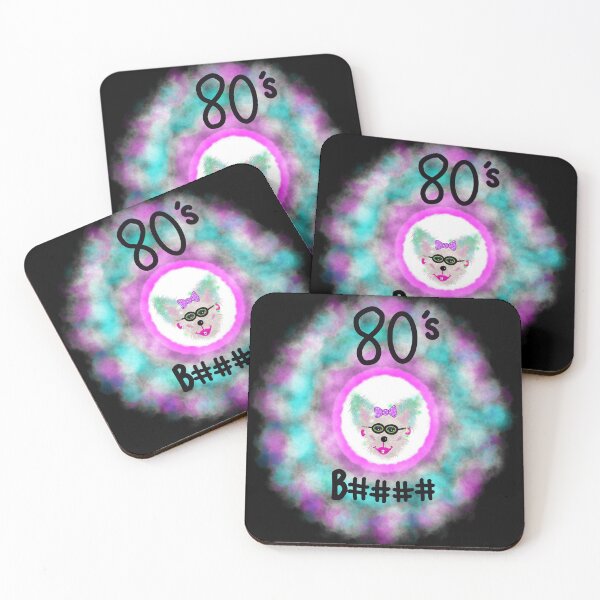 Item preview, 80’s Bitch - Fun Colourful Dog Design designed and sold by Imemewell.
