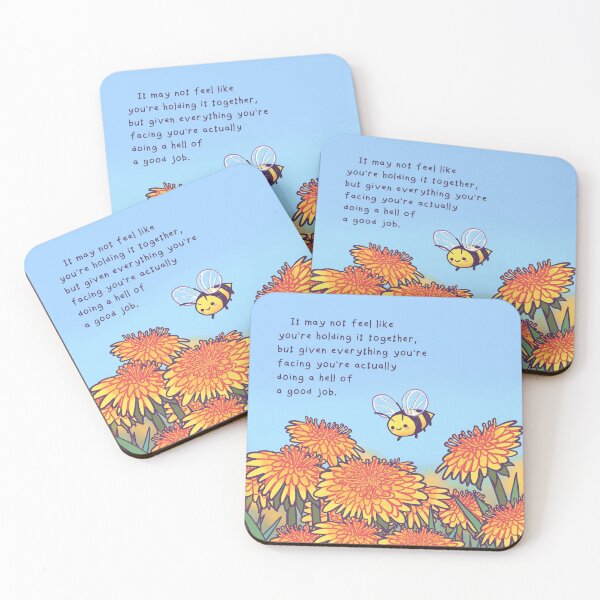 Item preview, "Hell of a Good Job" Dandelion Bee designed and sold by thelatestkate.