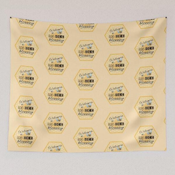 Item preview, Welcome Bae-BEE Blessing! (On Yellow incl. Maternity & Baby Wear) designed and sold by PawsitiveMum.