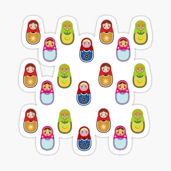 Les petites matriochkas Sticker