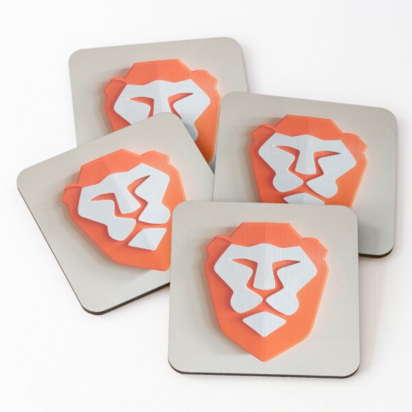 Item preview, Brave Browser lion logo designed and sold by RelativeMotion.