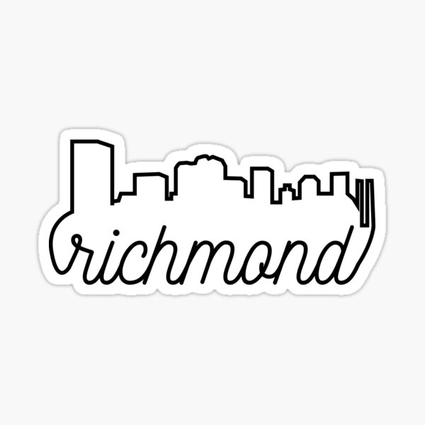 Richmond Virginia Skyline Sticker