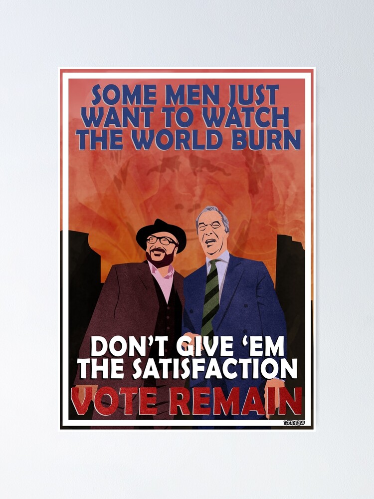 "Vote Remain EU Referendum Propaganda Poster" Poster for Sale by