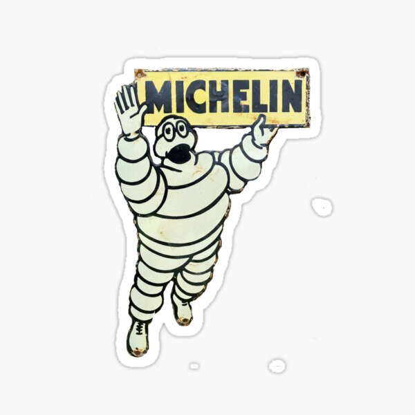 Signo de hombre retro Michelin Pegatina