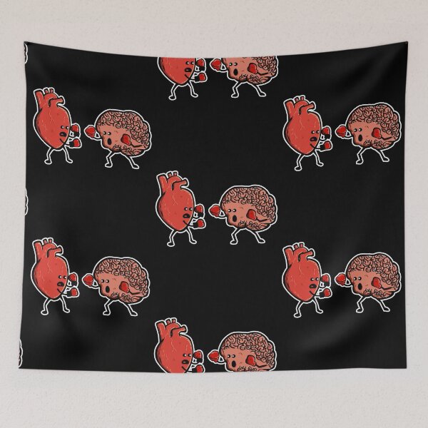 Item preview, Heart and Brain Boxing Mind Funny Anatomy RN Doctor Nurse  designed and sold by Essetino.