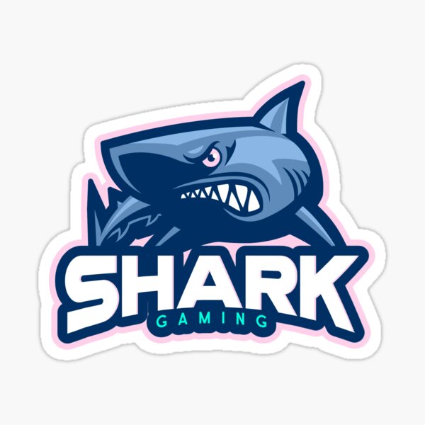 Funny Shark Playing Video Games Gamer Boys | Sticker