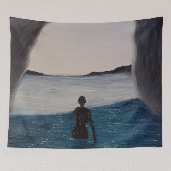 Item preview, Lurking in the shadows oil painting by Tabitha Kremesec designed and sold by Tabitha Kremesec.