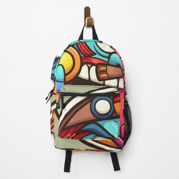 Item preview, Aztec sun with angry face cartoon  designed and sold by ESDT.