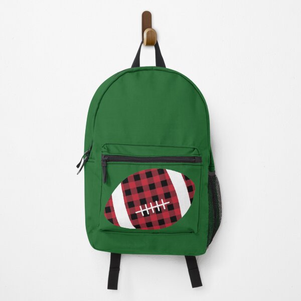 Item preview, Red Buffalo Plaid Flannel-look American Football designed and sold by Stacy Mitchell.