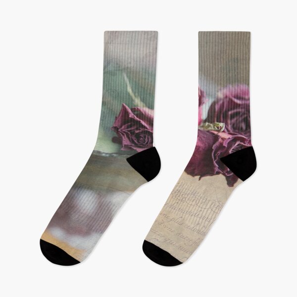 Item preview, Poignant Memories Dried Roses Still Life Photo with Digital Artwork designed and sold by nancyjcreates.