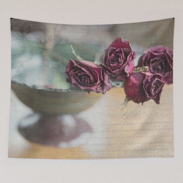 Item preview, Poignant Memories Dried Roses Still Life Photo with Digital Artwork designed and sold by nancyjcreates.