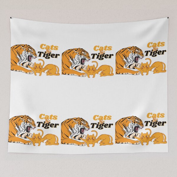 Item preview, Cats vs Tigers designed and sold by luckyturtles.