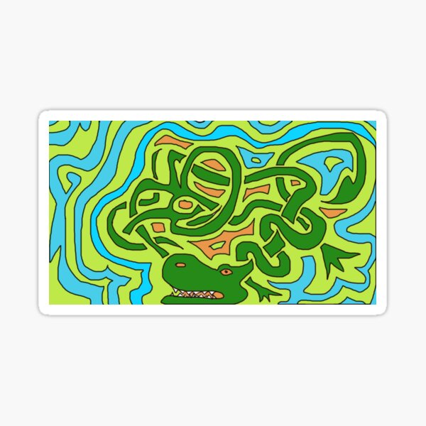 Alligator tribal Sticker