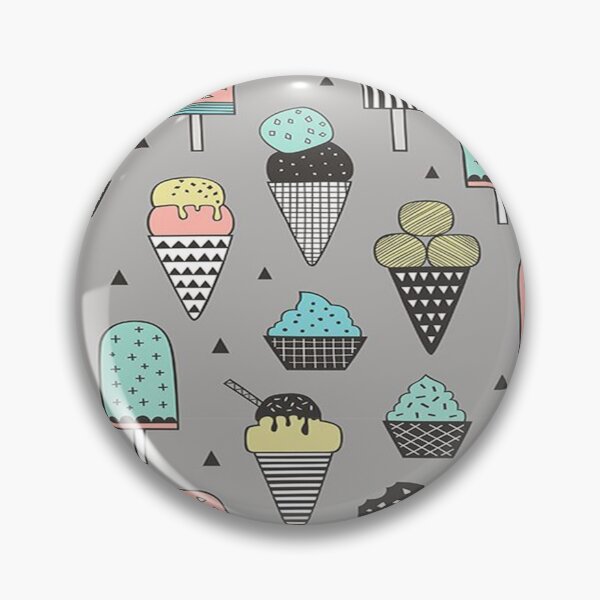 Item preview, Helado de patrón gris designed and sold by SweetJane16.