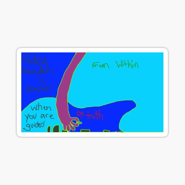 Glided by a truth Sticker