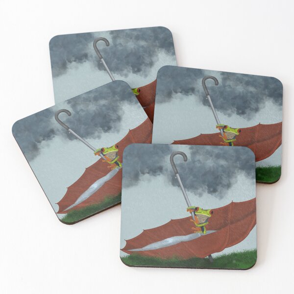 Item preview, Frog in a rainstorm  designed and sold by MrsArtsyFartsy.
