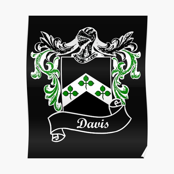 "Davis Coat of Arms" Poster by ljrigby Redbubble