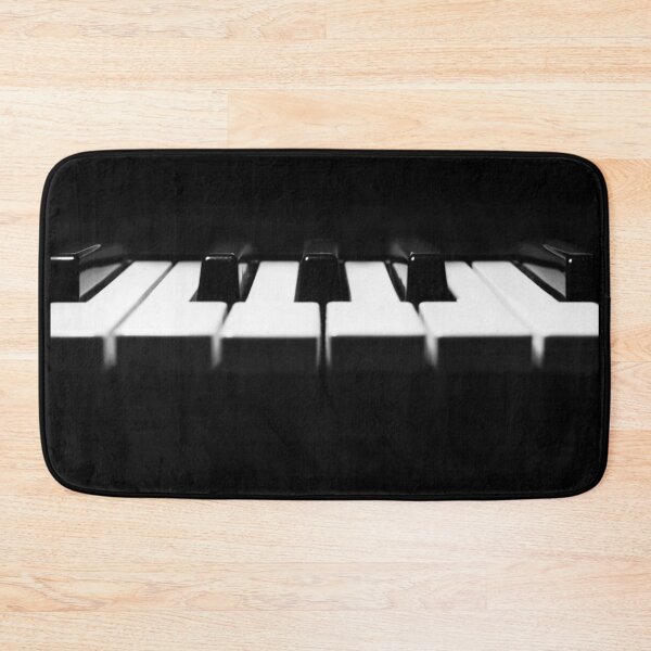 Item preview, Close Up of Piano Keyboard in Minimal Black and White Photograph designed and sold by Andreea Eva Herczegh.