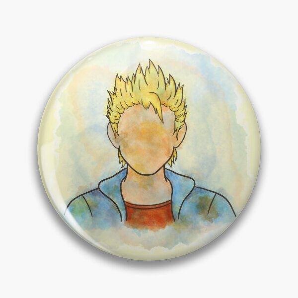 Item preview, Sam Stardew Valley watercolour silhouette  designed and sold by IncognitumArt.